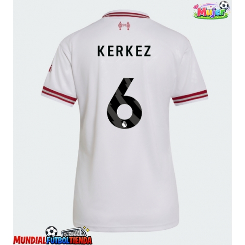 Camiseta Liverpool Milos Kerkez #6 Segunda Equipación Replica 2026-27 para mujer mangas cortas